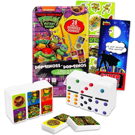 Nickelodeon Teenage Mutant Ninja Turtles Dominoes Game For Kids 3+