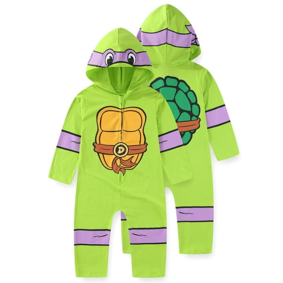 Nickelodeon Teenage Mutant Ninja Turtles Donatello Cosplay Hooded Coverall (Boys), Sizes 2T-8