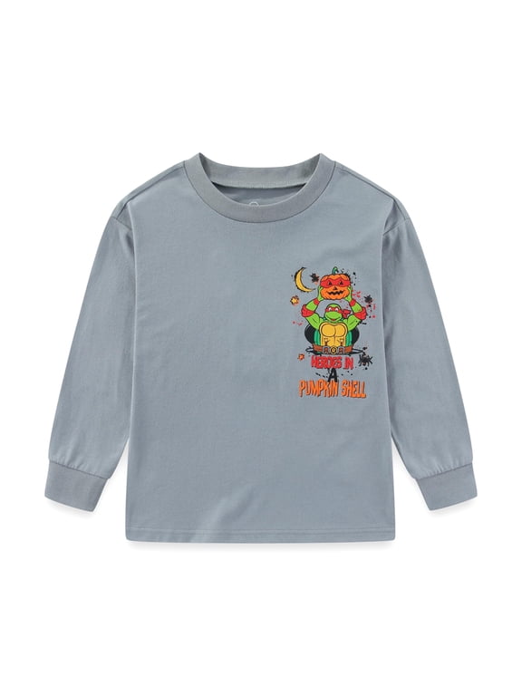 Nickelodeon Teenage Mutant Ninja Turtles Halloween Long Sleeve Shirt (Boys), Sizes 4-10