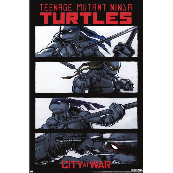 Nickelodeon Teenage Mutant Ninja Turtles - IDW Grid Wall Poster, 14.725" x 22.375"