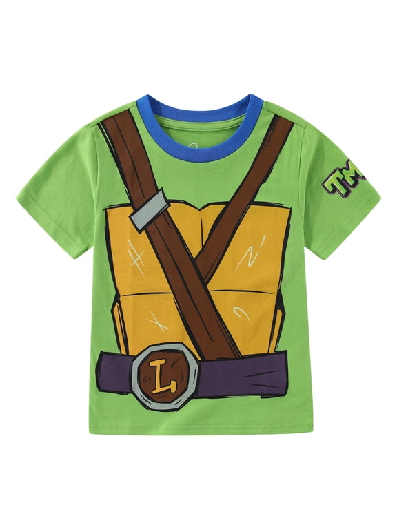 Nickelodeon Teenage Mutant Ninja Turtles Leonardo Short Sleeve T-Shirt (Boys), Sizes 4-10