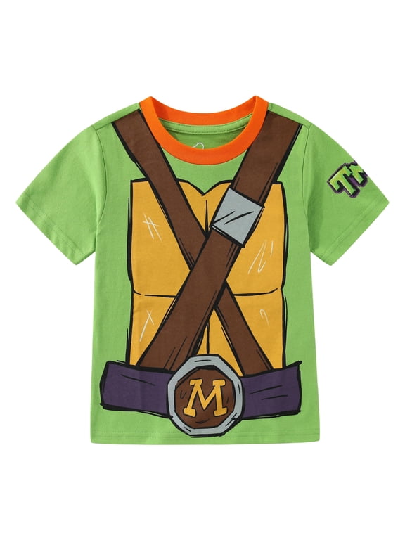 Nickelodeon Teenage Mutant Ninja Turtles Michelangelo Short Sleeve T-Shirt (Boys), Sizes 4-10