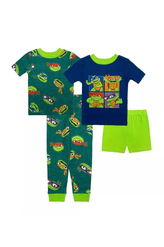 Teenage Mutant Ninja Turtles Pajama Set, (Size 3T) 4-piece