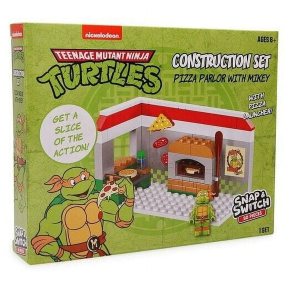 Nickelodeon Teenage Mutant Ninja Turtles Pizza Parlor Construction Set, 80 Pieces