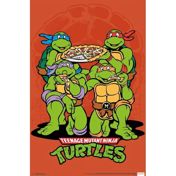 Nickelodeon Teenage Mutant Ninja Turtles - Pizza Wall Poster, 22.375" x 34"