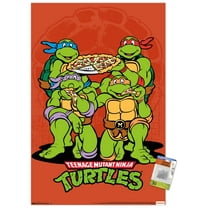 Nickelodeon Teenage Mutant Ninja Turtles - Pizza Wall Poster with Push Pins, 22.375" x 34"
