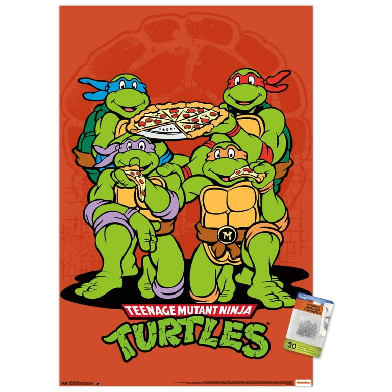 Nickelodeon Teenage Mutant Ninja Turtles - Pizza Wall Poster with