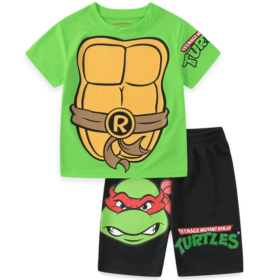 Nickelodeon Teenage Mutant Ninja Turtles Raphael Pullover T-Shirt and Shorts Set (Boys), 2 Piece Set, Sizes 3T-12
