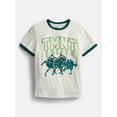 thumbnail image 1 of Nickelodeon Teenage Mutant Ninja Turtles Ringer T-shirt with Puff Ink Sizes XS 4/5-XXL18/20, 1 of 3