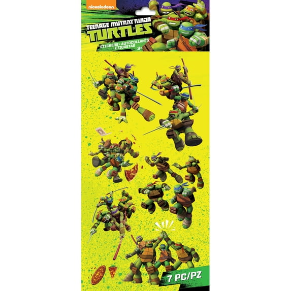 Nickelodeon Teenage Mutant Ninja Turtles Stickers, 7 Piece