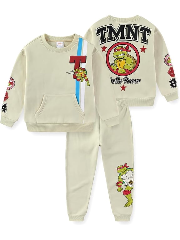 Nickelodeon Teenage Mutant Ninja Turtles Sweatshirt and Pants Set (Boys), 2 Piece Set, Sizes 2T-10