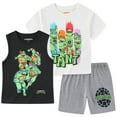 thumbnail image 1 of Nickelodeon Teenage Mutant Ninja Turtles T-Shirt Tank Top and Shorts Set (Boys), 3 Piece Set, Sizes 3T-12, 1 of 7