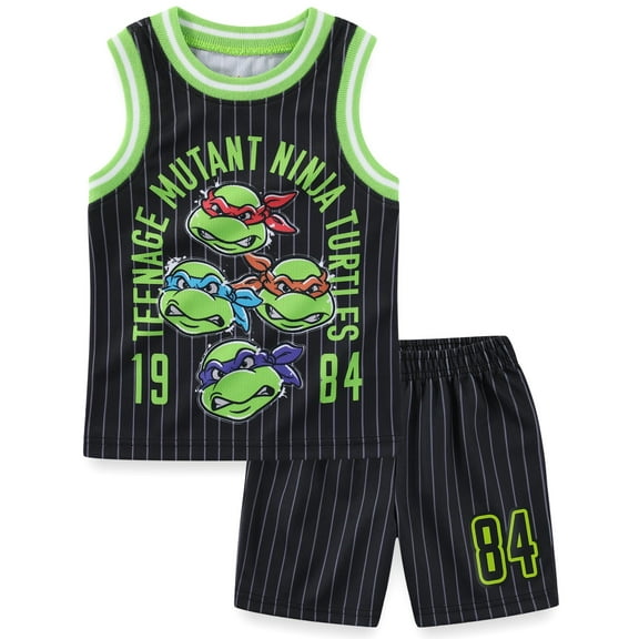 Nickelodeon Teenage Mutant Ninja Turtles Tank Top and Short (Boys), 2 Piece Set, Sizes 3T-12