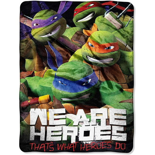 Nickelodeon Teenage Mutant Ninja Turtles Totally Epic 46" x 60" Micro Raschel Throw, 1 Each