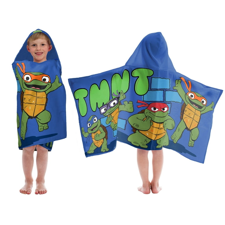 Nickelodeon Teenage Mutant Ninja Turtles Turtle Time Hooded Wrap Towel Walmart