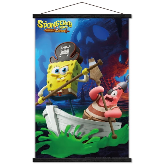 Nickelodeon The SpongeBob Movie: Search for SquarePants (2025) - Crew Wall Poster with Magnetic Frame, 22.375" x 34"