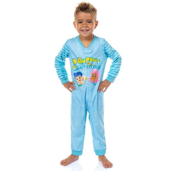 Nickelodeon Toddler Boys' Bubble Guppies Union Suit Footless Sleep Pajama