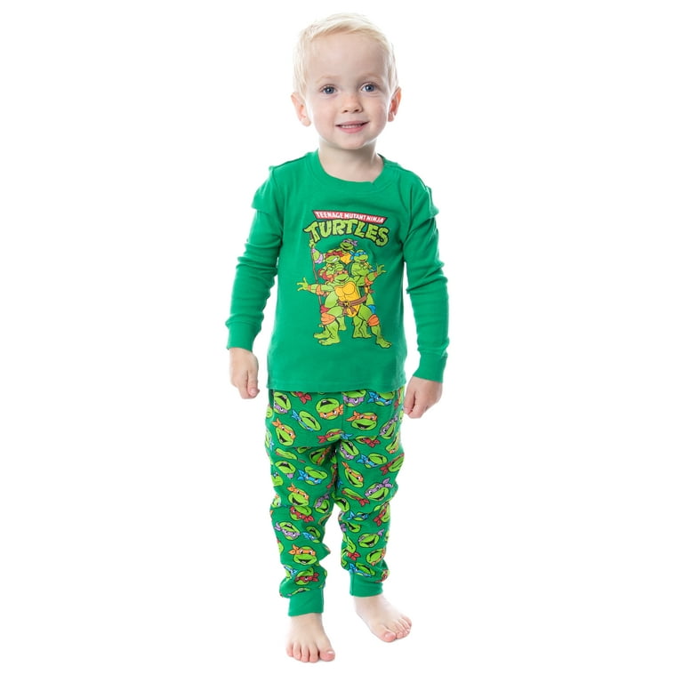 Teenage Mutant Ninja Turtles FACES Pajamas size 4T New Zip-Up Footed Pjs  #Nickelodeon #FootedPajamas #TeenageMutantNinjaTu…