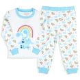 thumbnail image 1 of Nickelodeon Toddler Girls' Blue's Clues Rainbow Sleep Raglan Pajama Set, 1 of 5