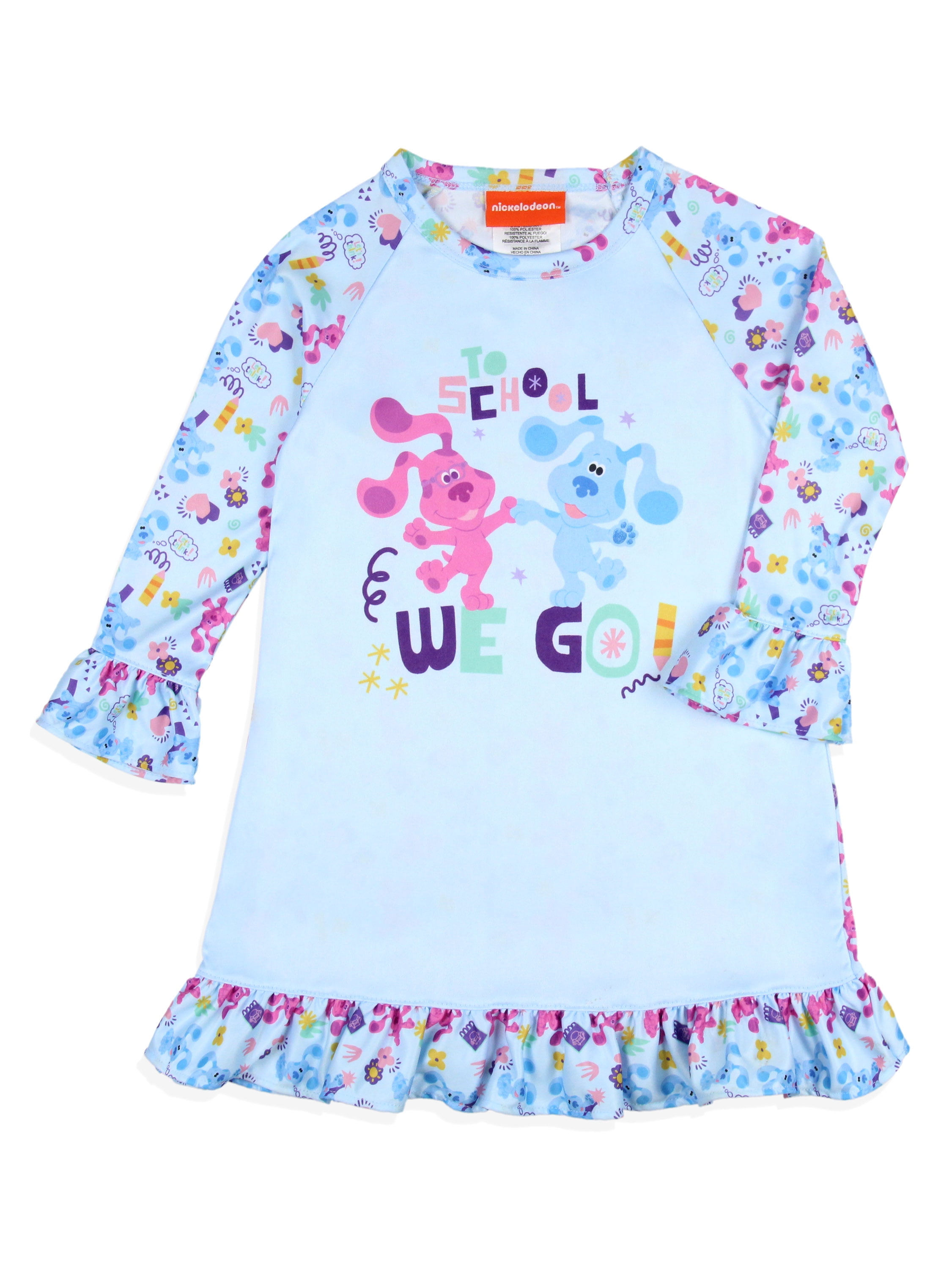 Baby Shark Toddler Girl Pajama Nightgown Sizes 2T 4T Walmart