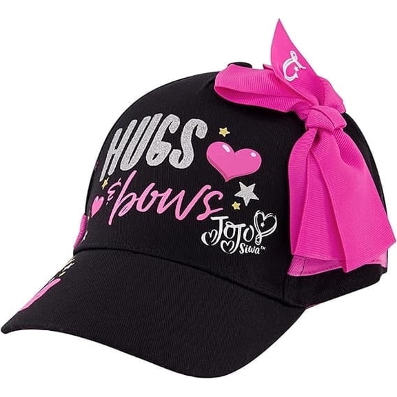 Nickelodeon Girls Baseball Cap, JoJo Siwa Adjustable Kids Hat For Ages 4-7