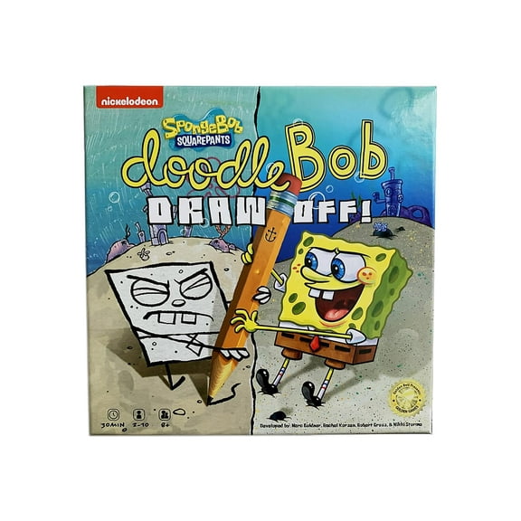 Nickelodeon Unisex for Adults Spongebob Doodlebob Draw Off Board Games, Yellow