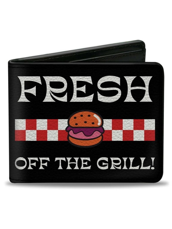 Nickelodeon Wallet, Bifold, SpongeBob SquarePants The Krusty Krab Fresh Off the Grill, Vegan Leather