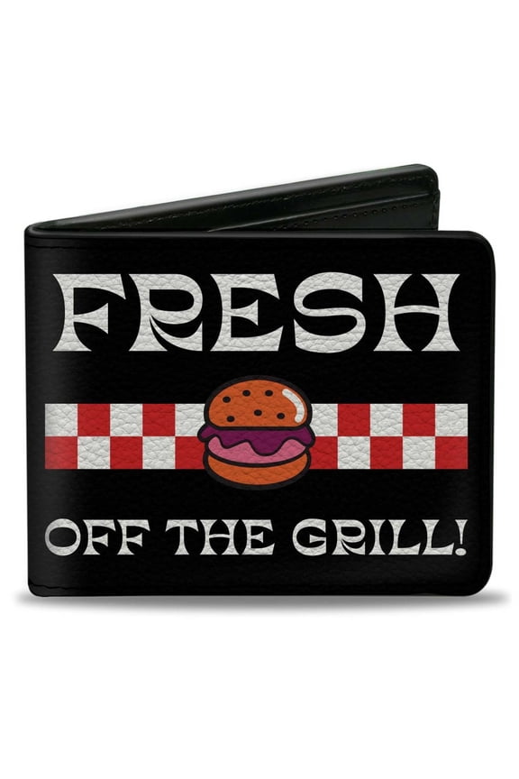 Nickelodeon Wallet, Bifold, SpongeBob SquarePants The Krusty Krab Fresh Off the Grill, Vegan Leather