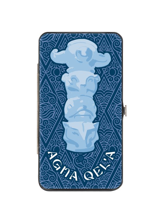 Nickelodeon Wallet, Hinged, Avatar Last Airbender Agna Qela Water Tribe Blues, Vegan Leather