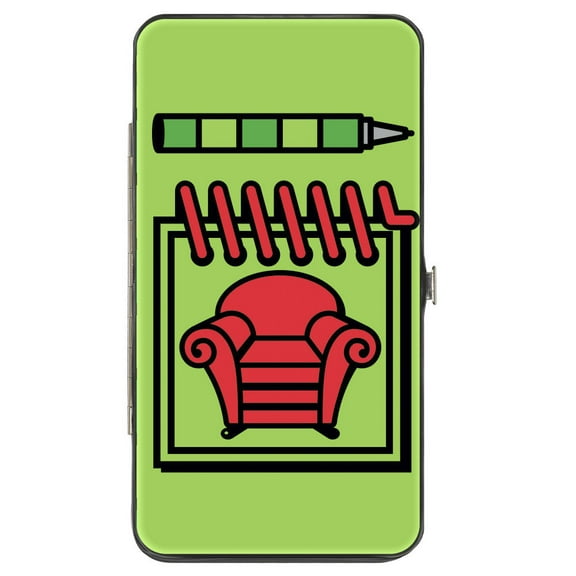 Nickelodeon Wallet, Hinged, Blues Clues Steves Handy Dandy Notebook Stripes Green, Vegan Leather