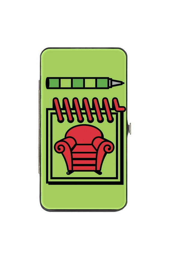 Nickelodeon Wallet, Hinged, Blues Clues Steves Handy Dandy Notebook Stripes Green, Vegan Leather