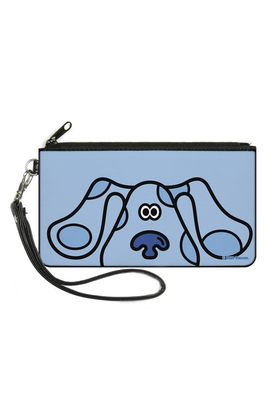 Nickelodeon Wallet, Zip Pouch, Blues Clues Blue Face, Canvas
