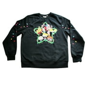 Nickelodeon Womens Light Up Christmas Crewneck Sweatshirt Ugly Sweater Size XS