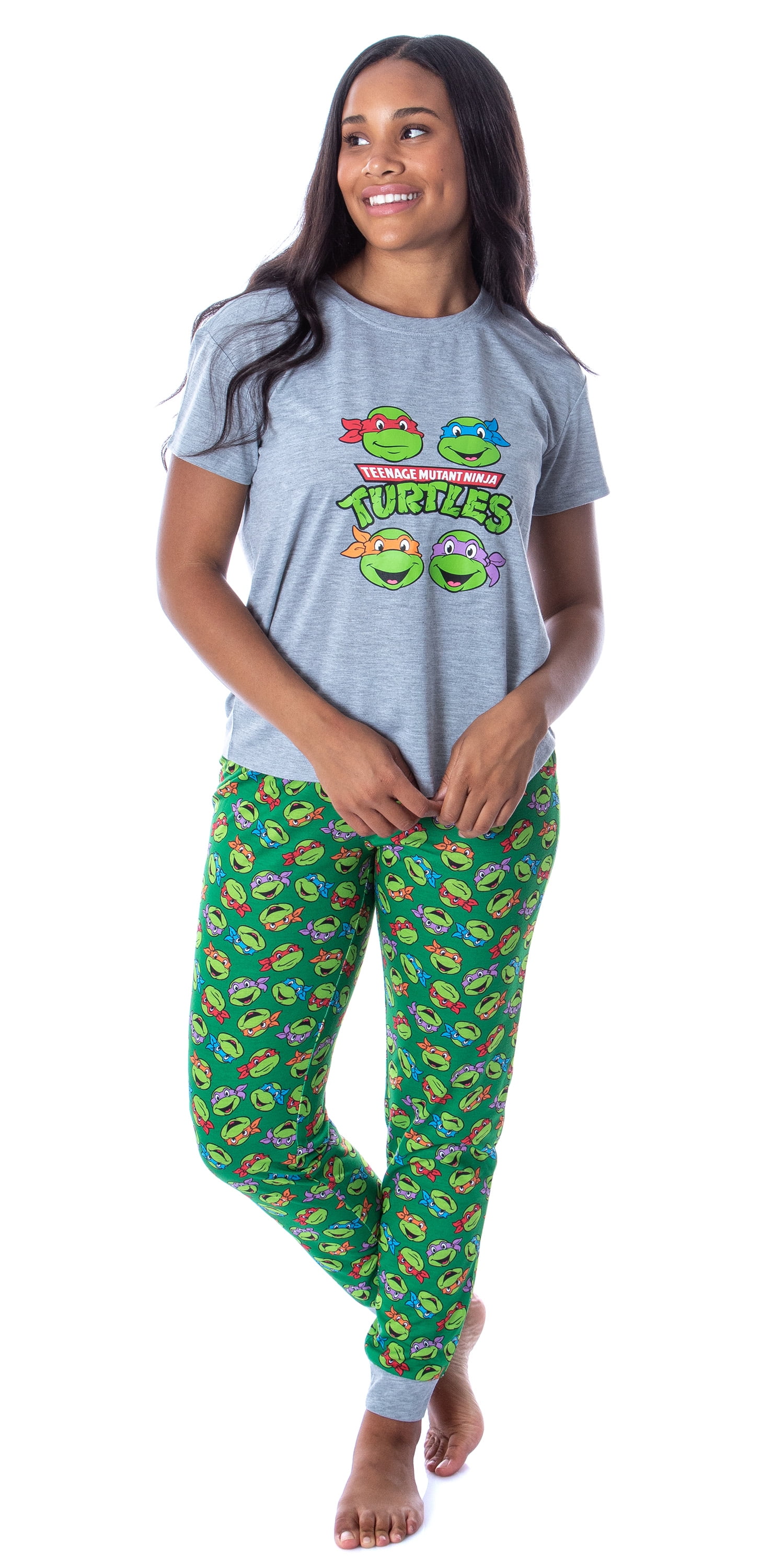 Nickelodeon Women s Teenage Mutant Ninja Turtles 2 Piece Pajama Set Jogger