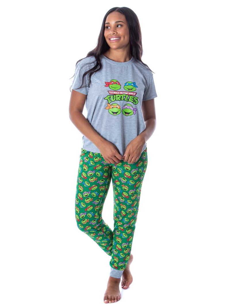 Nickelodeon Women's Teenage Mutant Ninja Turtles 2 Piece Pajama