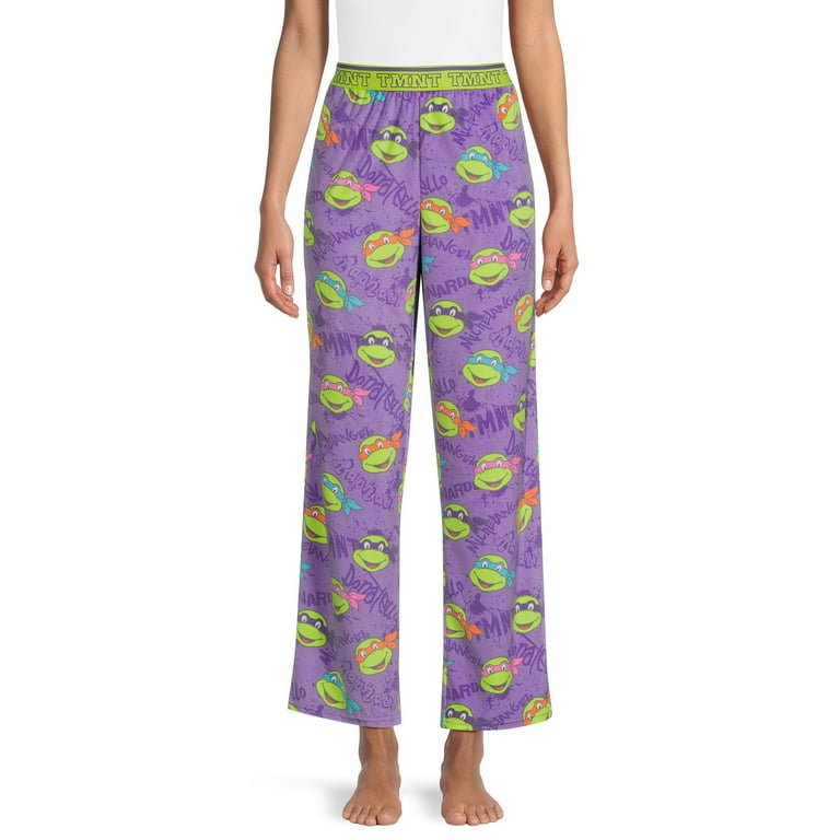 Nickelodeon Women's and Women's Plus Size Teenage Mutant Ninja Turtles  Plush Sleep Pants, Sizes XS-3X 