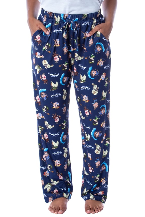 Nickelodeon Womens' Avatar The Last Airbender Chibi Character Pajama Pants