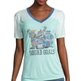 thumbnail image 1 of Nickelodeon Womens TMNT Squad Goals Graphic T-Shirt, Green, Juniors, X-Small, 1 of 1
