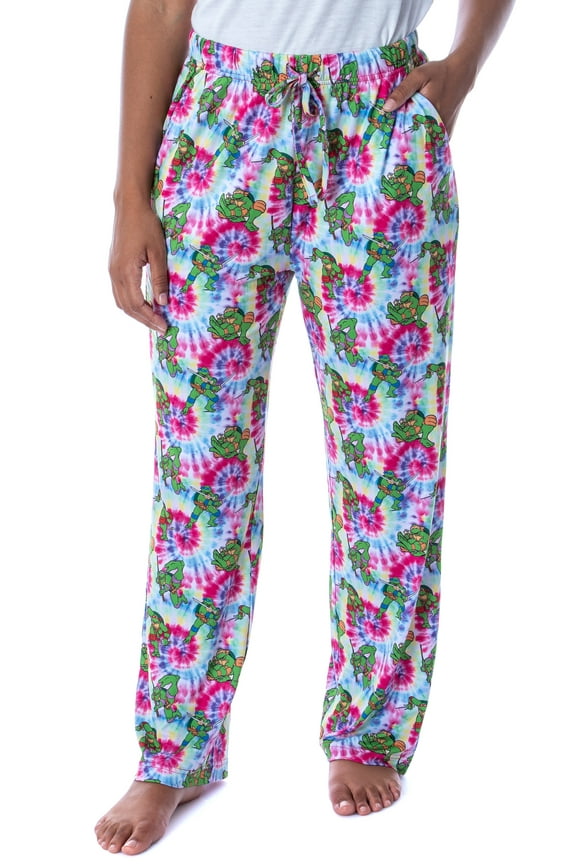 Nickelodeon Womens' Teenage Mutant Ninja Turtles Tie Dye Pajama Pants