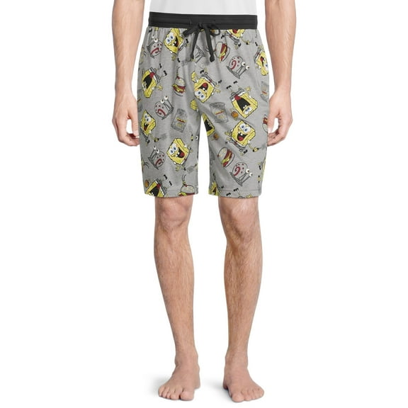 Nickelodeon by Spongebob Men's Pajamas, Elastic Waistband, Soft Fabric, Blue