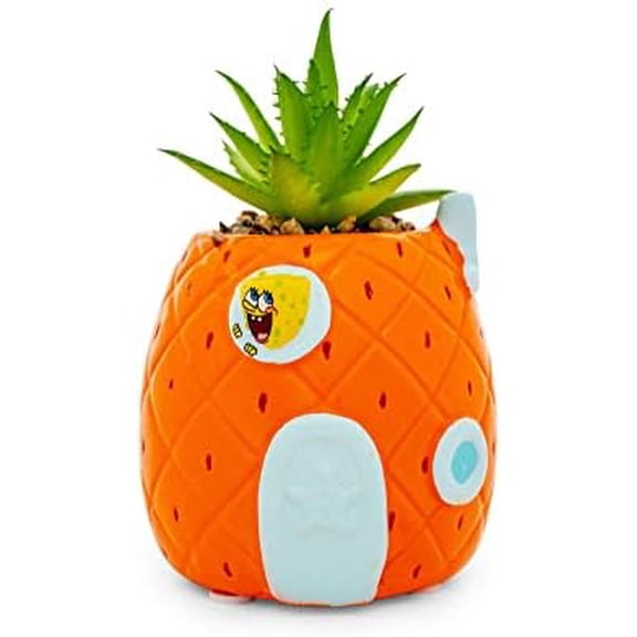 Nickelodeon's SpongeBob's Pineapple House Decorative Artificial Faux Greenery Plant in Ceramic