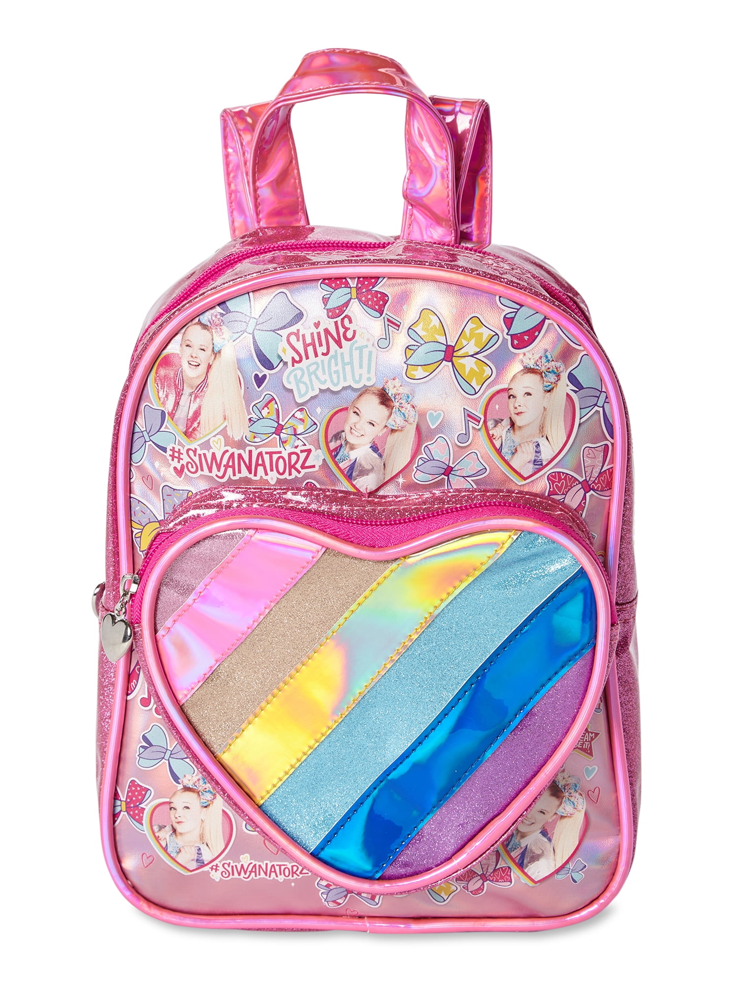 NickelodeonJojo Siwa Girls Pink Rainbow Child Mini Backpack Walmart