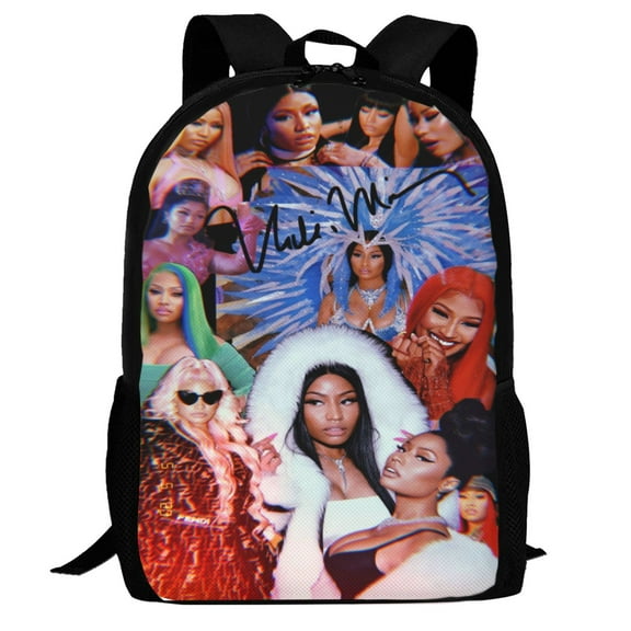 Nicki Minaj Backpack,3d Print Laptop Backpack Lightweight Casual Daypack Bookbag Multi-Function Travel Backpack 16.5 In