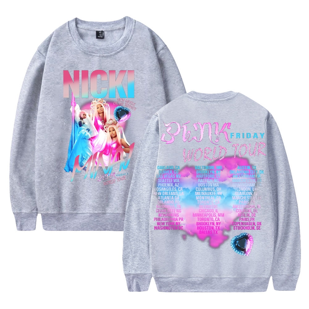 Nicki Minaj GAG City World Tour 2024 Pink Friday 2 Merch Long Sleeve ...