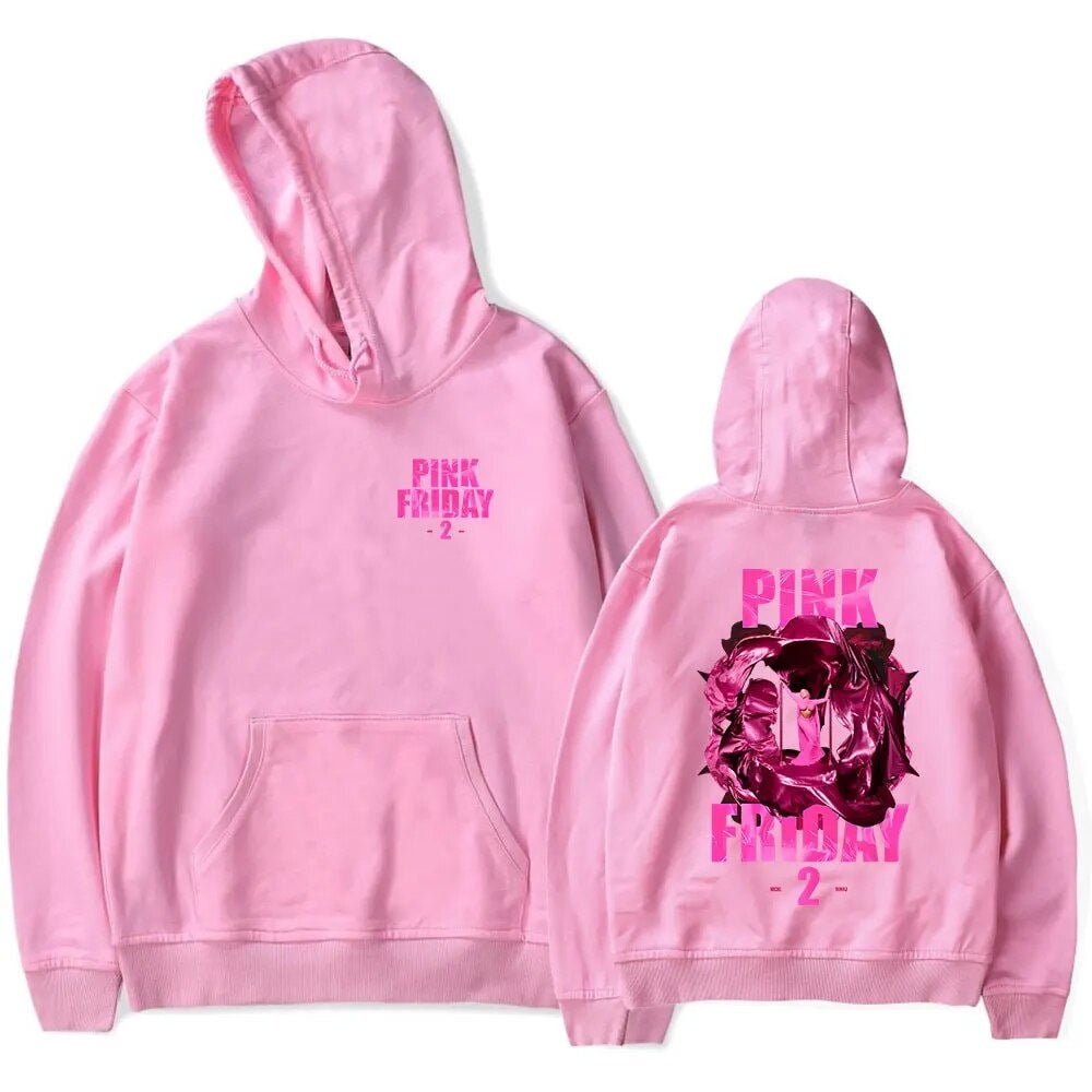 Nicki Minaj Pink Friday 2 Album Hoodie Merch Casual Hooded Sweatshirt ...