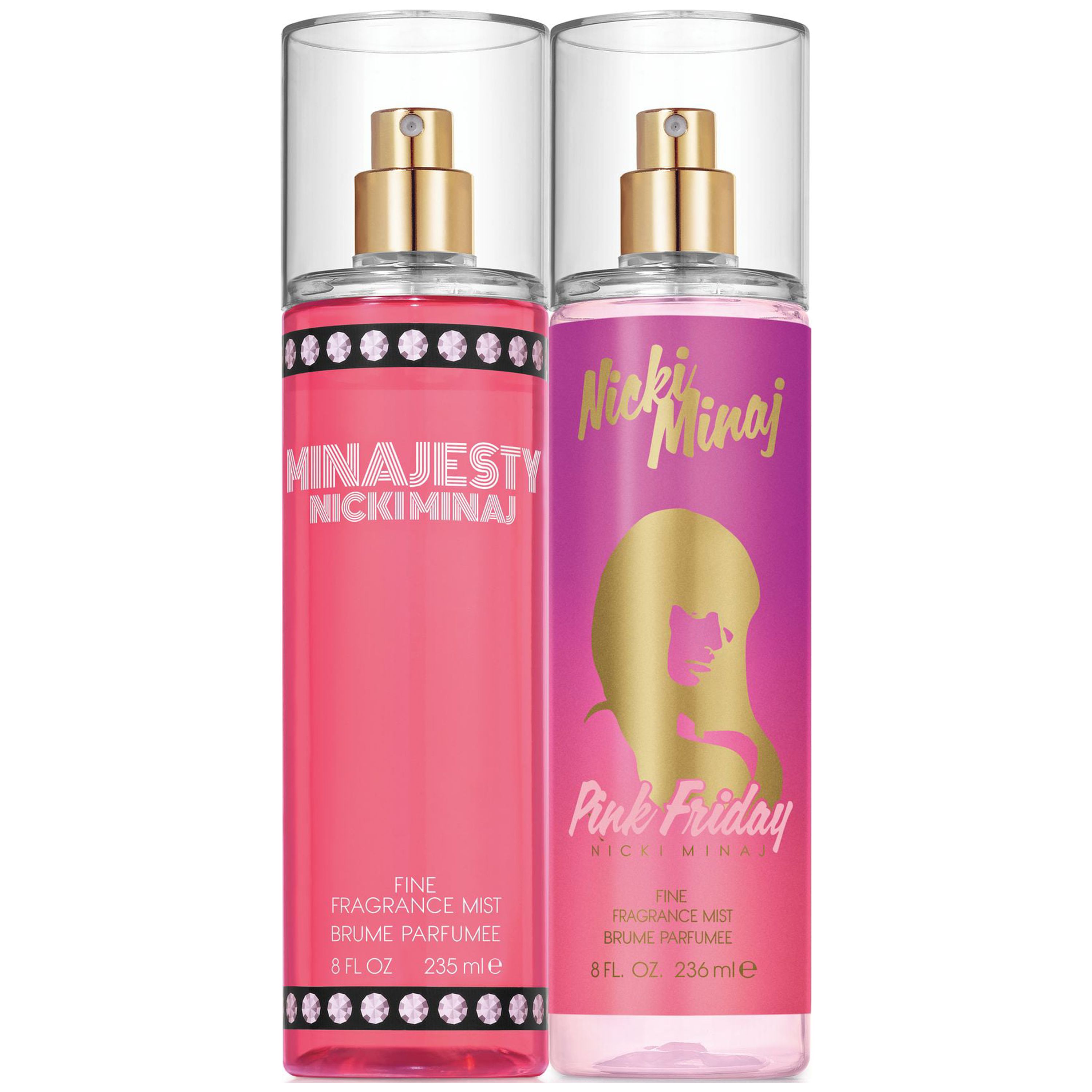 Nicki Minaj Pink Friday and Minajesty Fine Fragrance Mist for Women, 8.0 fl oz each - image 1 of 1