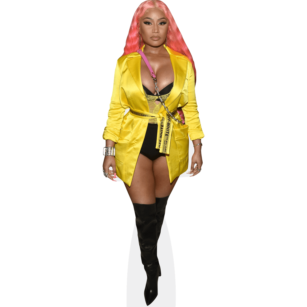 Nicki Minaj (Yellow Dress) Mini Cardboard Cutout Standee - Walmart.com