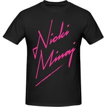 Nicki Music and Minaj Men's Classic Unisex Cotton T-Shirt for Men & Women, Classic Tee Black Small