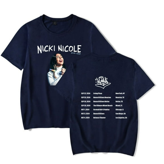 Nicki Nicole ALMA Tour Merch Short Sleeve T-shirt Unisex Fashion Crew Neck Top