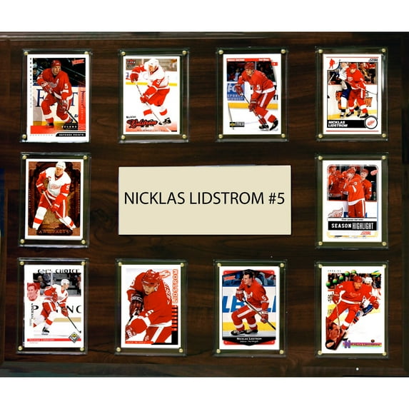 Nicklas Lidstrom Detroit Red Wings 15'' x 18'' Plaque